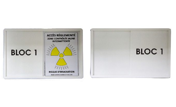 Pannonceau de porte coulissant (bloc opératoire)